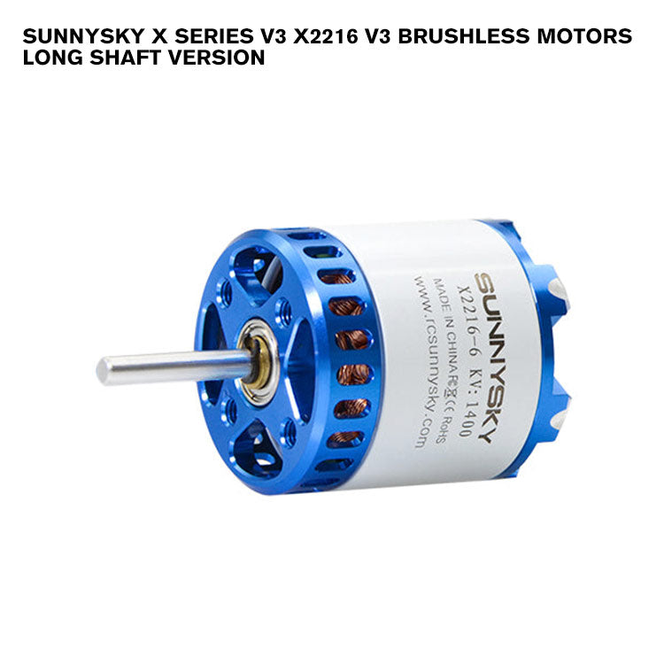 SunnySky X Series V3 X2216 V3 Brushless Motors Long Shaft Version