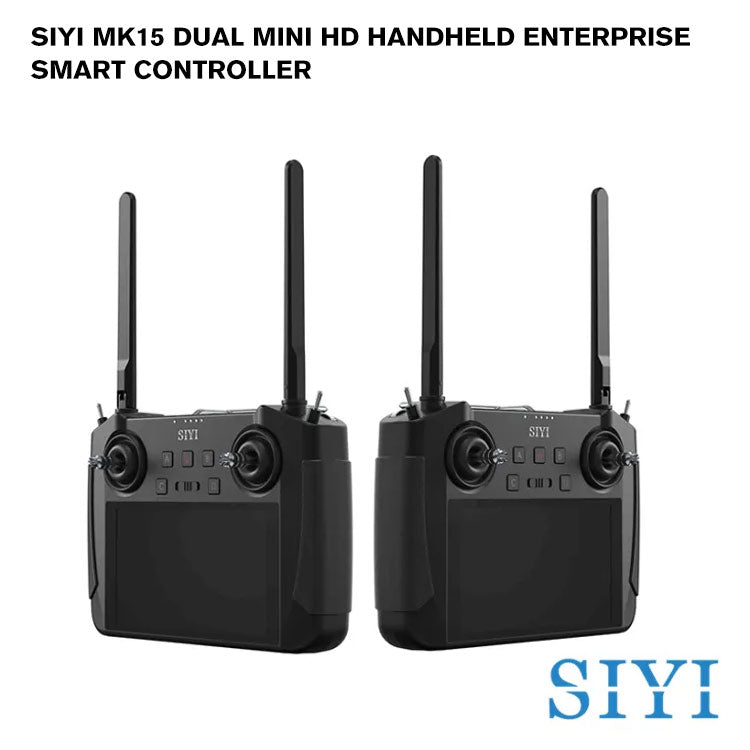 SIYI MK15 DUAL Mini HD Handheld Enterprise Smart Controller with Dual Remote and Remote Control Relay Feature CE FCC KC