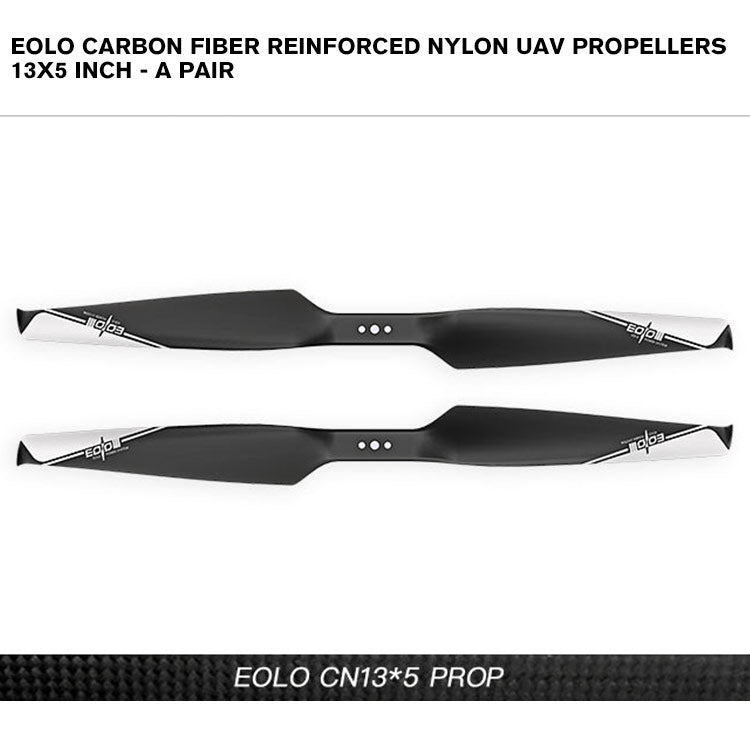 Eolo Carbon Fiber Reinforced Nylon UAV Propellers 13x5 inch - A Pair