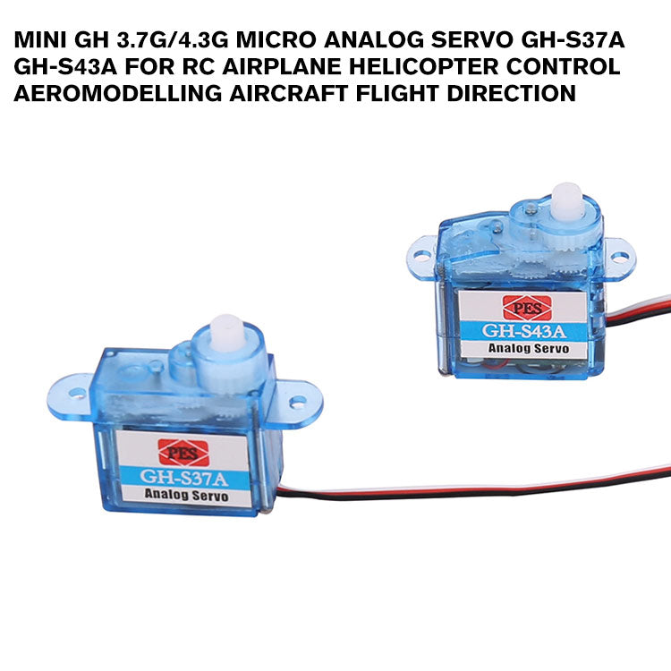 Mini GH 3.7g/4.3g Micro Analog Servo GH-S37A GH-S43A For RC Airplane Helicopter Control Aeromodelling Aircraft Flight Direction