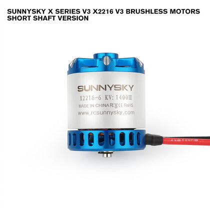 SunnySky X Series V3 X2216 V3 Brushless Motors Short Shaft Version