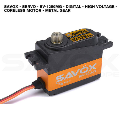Savox - Servo - SV-1250MG - Digital - High Voltage - Coreless Motor - Metal Gear