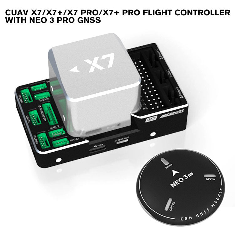 CUAV X7/X7+/X7 Pro/X7+ Pro Flight Controller with NEO 3 Pro GNSS