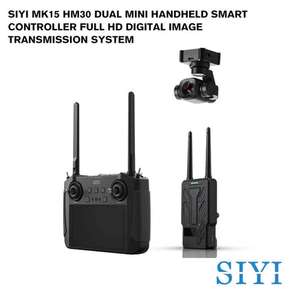 SIYI MK15 HM30 DUAL Mini Handheld Smart Controller Full HD Digital Image Transmission System with Dual Remote and Remote Control Relay Feature CE FCC KC