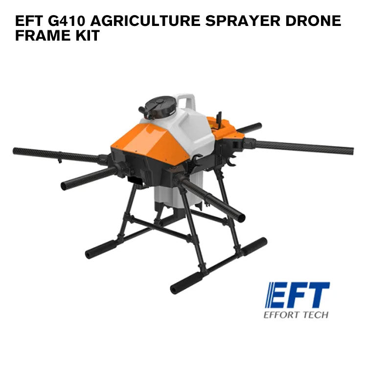 EFT G410 Agriculture Sprayer Drone Frame Kit with Dual Quick Release 10L Water Tank 4 Axis Foldable Compatible with Hobbywing X8 Motor and Quick Release Battery