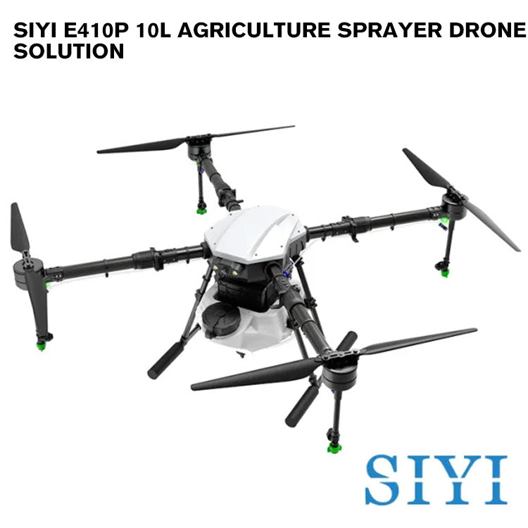 SIYI E410P 10L Agriculture Sprayer Drone Solution with Water Tank 4 Axis Foldable Frame Long Range Remote Controller Professional Flight Controller High-Capacity Battery Dual-Way Balance Charger
