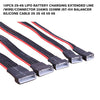 10PCS 2s-6s LiPo Battery Charging Extended Line/Wire/Connector 22AWG 220mm JST-XH Balancer Silicone Cable 2S 3S 4S 5S 6S