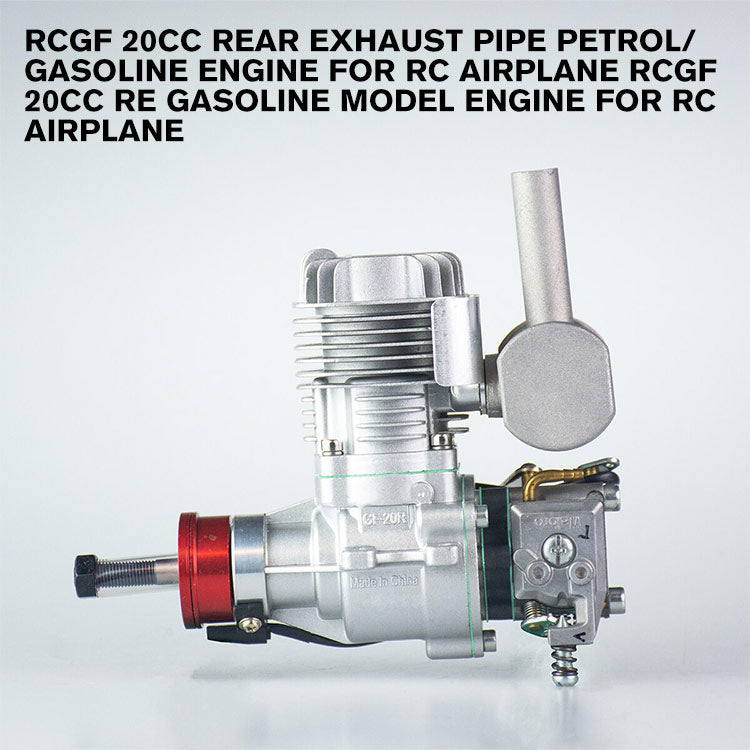 RCGF 20cc Rear Exhaust Pipe Petrol/Gasoline Engine for RC Airplane RCGF 20cc Re Gasoline Model Engine for RC Airplane
