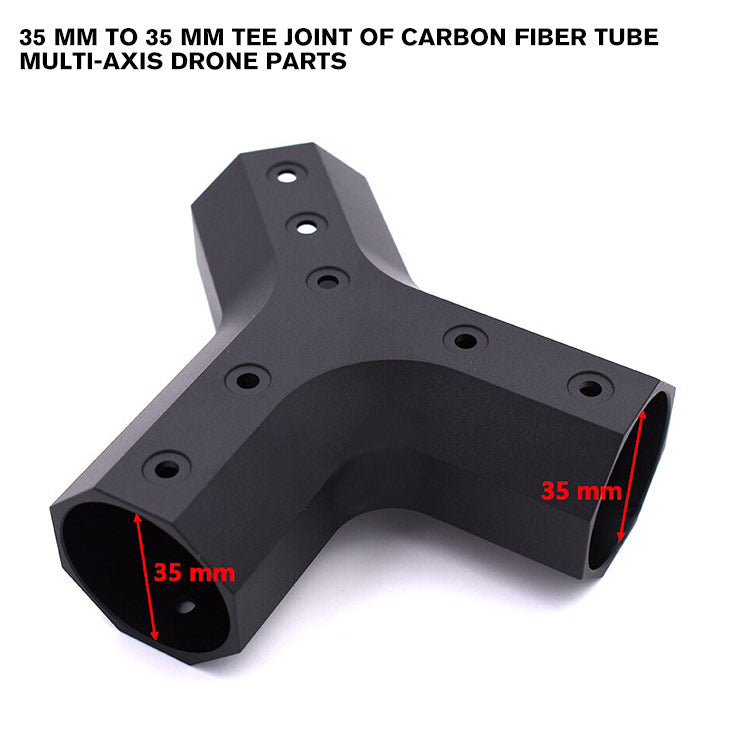 35 mm to 35 mm Tee Joint of carbon fiber tube Multi-axis Drone Parts