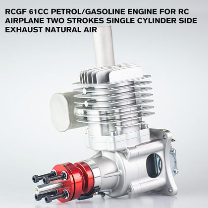 RCGF 61cc Petrol/Gasoline Engine for RC Airplane Two Strokes Single Cylinder Side Exhaust Natural Air