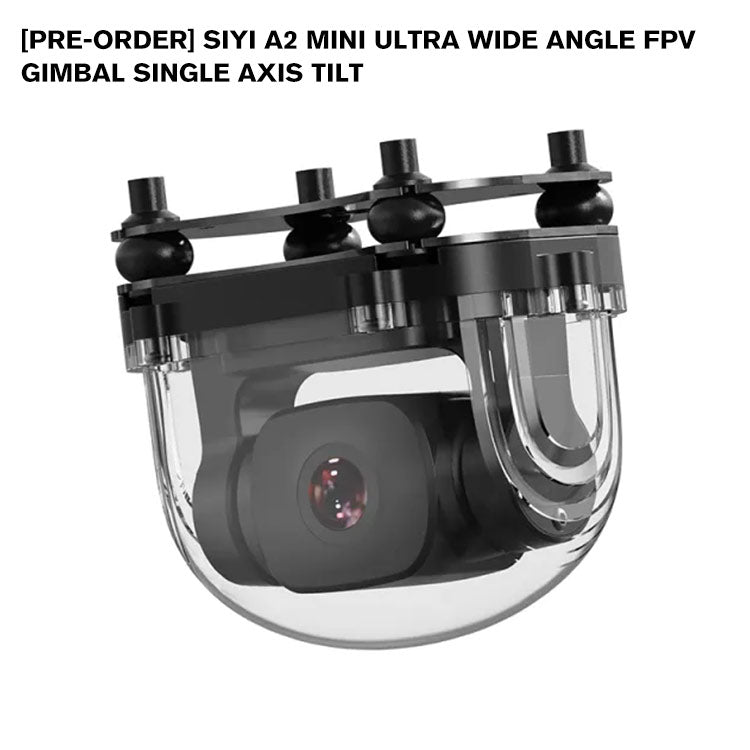 SIYI A2 mini Ultra Wide Angle FPV Gimbal Single Axis Tilt with160 Degree FOV 1080p Starlight Camera Sensor IP67 Waterproof support Upside Down Mode compatible with MK32 HM30 MK15 MK32E MK15E Air Unit