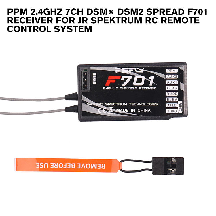 Ppm Receiver PPM 2.4GHz 7CH DSM× DSM2 Spread F701 Receiver For JR Spektrum RC Remot ...