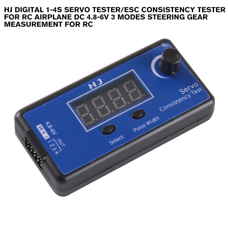 HJ Digital 1-4s Servo Tester/ESC Consistency Tester for RC Airplane DC ...