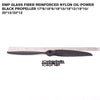 EMP Glass Fiber Reinforced Nylon Oil-power Black Propeller 17*8/18*8/18*10/18*12/19*10/20*12/22*12