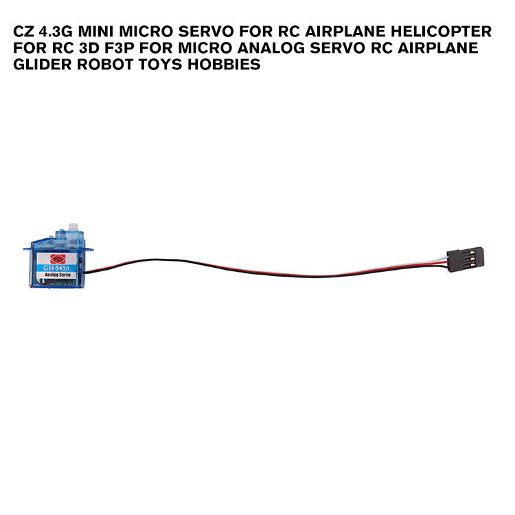 CZ 4.3g Mini Micro Servo for RC Airplane Helicopter for RC 3D F3P for Micro Analog Servo RC Airplane Glider Robot Toys hobbies