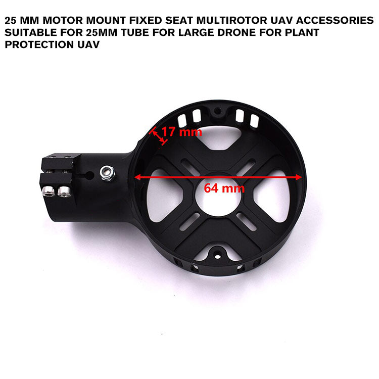 25 mm Motor Mount Fixed Seat Multirotor UAV Accessories Suitable for 25mm Tube for Large drone for Plant Protection UAV
