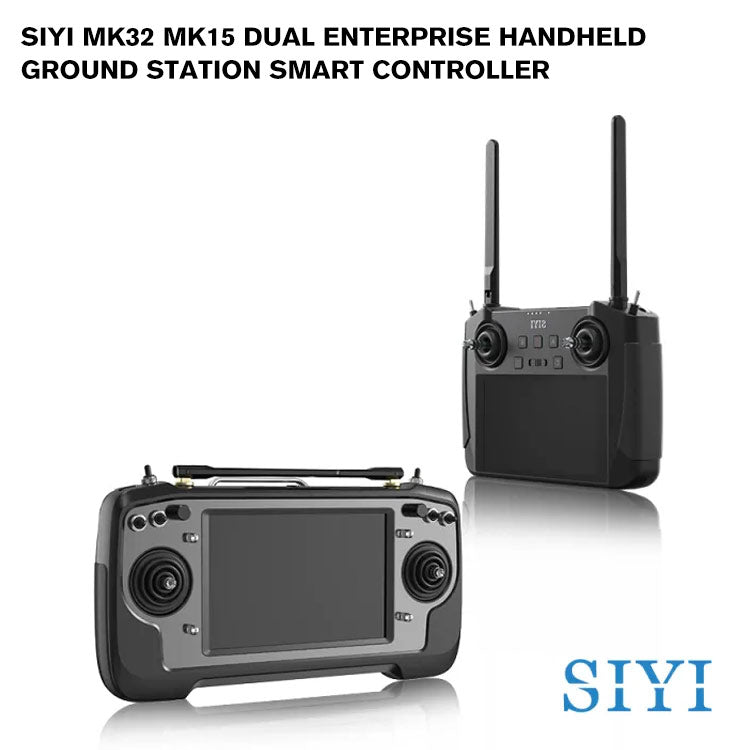 SIYI MK32 MK15 DUAL Enterprise Handheld Ground Station Smart Controller with Dual Operator and Remote Control Relay Feature