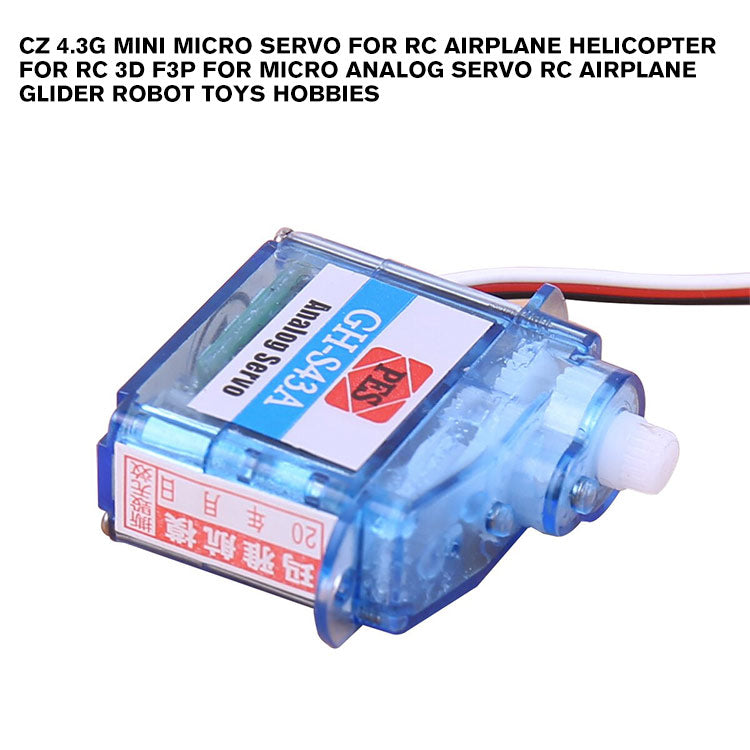 CZ 4.3g Mini Micro Servo for RC Airplane Helicopter for RC 3D F3P for Micro Analog Servo RC Airplane Glider Robot Toys hobbies