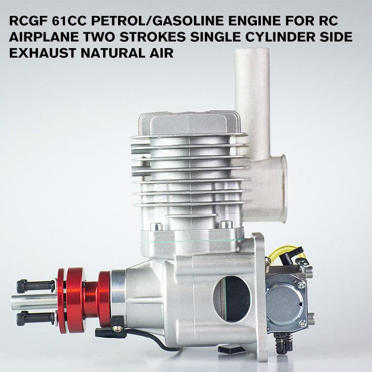 RCGF 61cc Petrol/Gasoline Engine for RC Airplane Two Strokes Single Cylinder Side Exhaust Natural Air