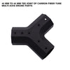 40 mm to 40 mm Tee Joint of carbon fiber tube Multi-axis Drone Parts