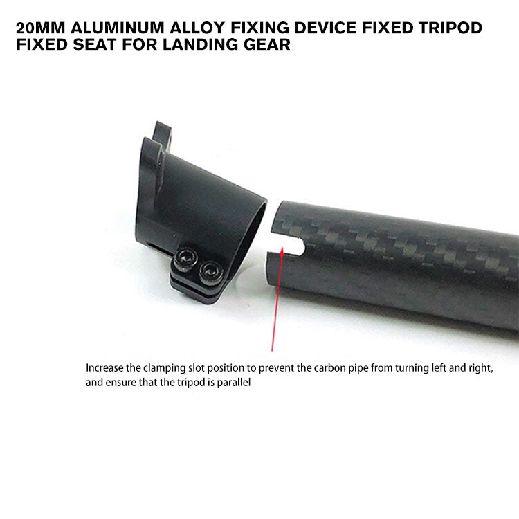 20mm Aluminum alloy Fixing device Fixed tripod Fixed seat for Landing Gear