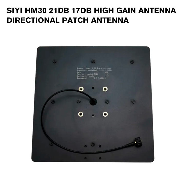 SIYI HM30 21dB 17dB High Gain Antenna Directional Patch Antenna with SMA Connector Compatible with HM30 Ground Unit and Antenna Trackers