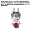 RCGF 20cc Rear Exhaust Pipe Petrol/Gasoline Engine for RC Airplane RCGF 20cc Re Gasoline Model Engine for RC Airplane
