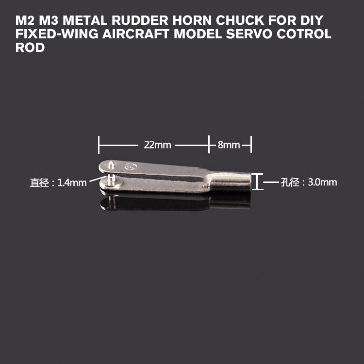 M2 M3 Metal Rudder Horn Chuck for DIY Fixed-wing Aircraft Model Servo Cotrol Rod
