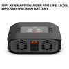 ISDT K4 Lipo Battery Balance Charger Discharger 1-8S AC 400W DC 600Wx2 Smart Charger for Life, Lilon, LiPo, LiHv/Pb/NiMH Battery