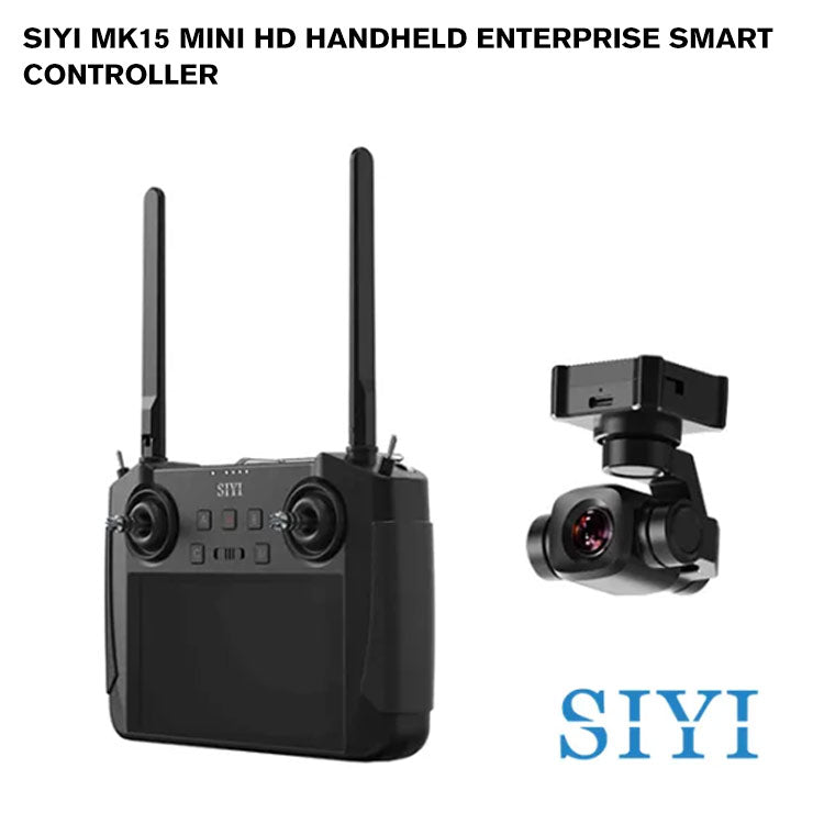 SIYI MK15E Mini HD Handheld Enterprise Smart Controller with 5.5 Inch LCD Touchscreen 1080p 60fps FPV 180ms Latency for UAV UGV 5KM Japan MIC Certified