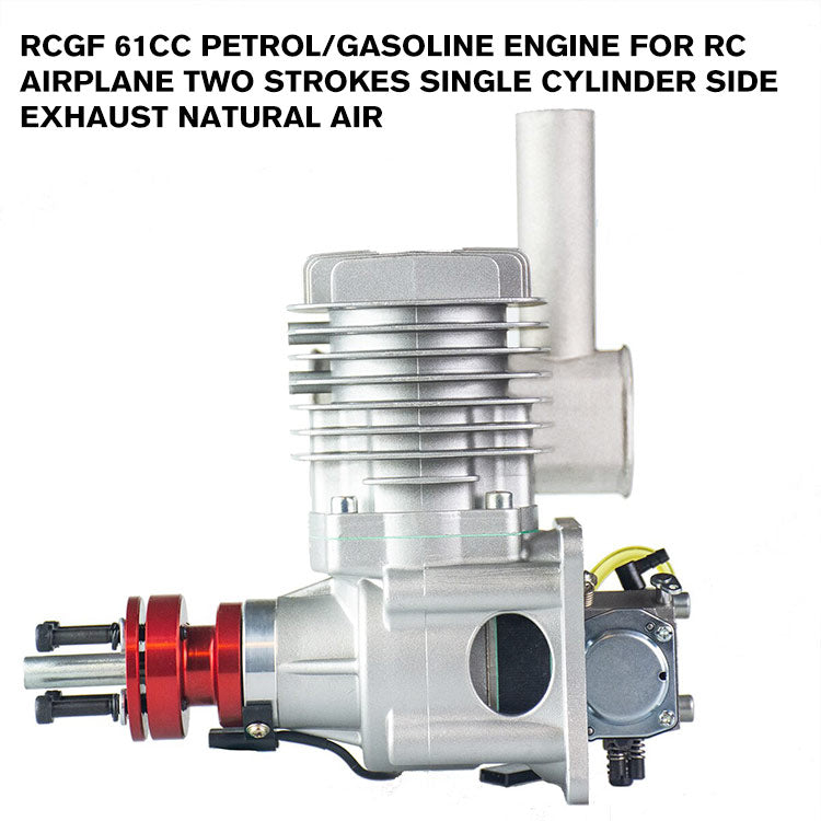 RCGF 61cc Petrol/Gasoline Engine for RC Airplane Two Strokes Single Cylinder Side Exhaust Natural Air