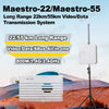 Maestro-22/Maestro-55 Long Range 22km/55km Video/Data Transmission System