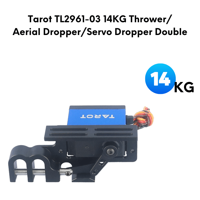 Tarot TL2961-03 14KG Thrower/Aerial Dropper/Servo Dropper Double Throw Device Aluminum Switch Dispenser Drone Adapter