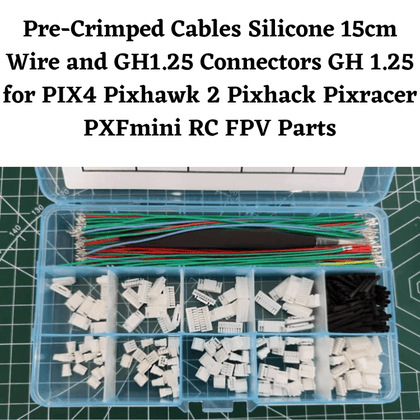 Pre-Crimped Cables Silicone 15cm Wire and GH1.25 Connectors GH 1.25 for PIX4 Pixhawk 2 Pixhack Pixracer PXFmini RC FPV Parts