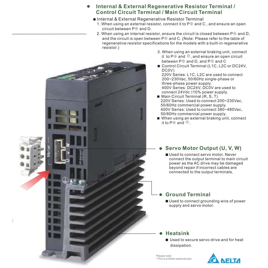Delta Asd Original DELTA: ASD-A2-0721-M|750w AC Servo Drive ASDA-A2 Series ...