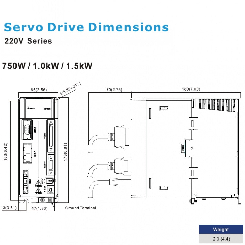 Delta Asd Original DELTA: ASD-A2-0721-M|750w AC Servo Drive ASDA-A2 Series ...