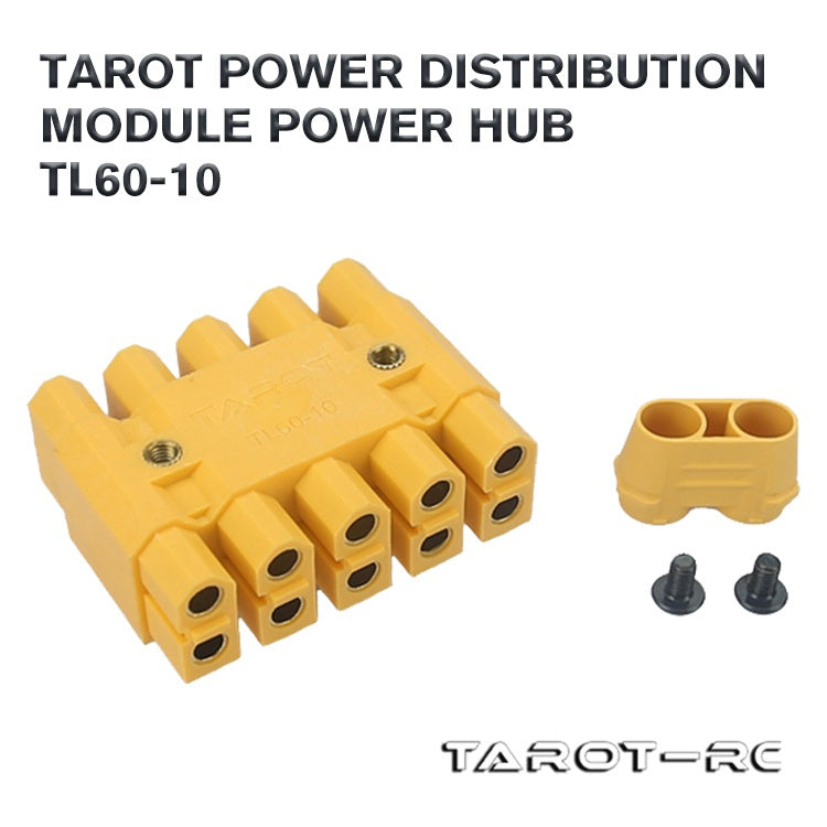 Tarot Power Distribution Module/Power Hub/Purple Copper Gold Plated High Current/Compatible with XT60 TL60-10