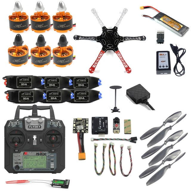 Pro DIY F450 F550 Drone Full Kit 2.4G 10CH RC Hexacopter Quadcopter Radiolink Mini PIX M8N GPS PIXHAWK Altitude Hold FPV Upgrade